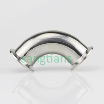 China High Durability Manufacturer Sanitary Pipe Fittings Stainless Steel 90 Degree Elbow for sale