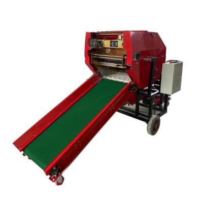 China Farms Farm Use Corn Silage Round Baler Machine Cattle Hay Feed Wrapping Machine for sale