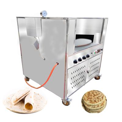 China Snack Factory Sesame Cake Pita Bread Oven With Gas India Chapati Making Machine for sale