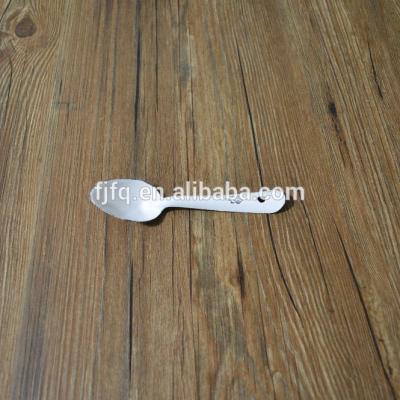 China Retro Customized Sustainable Logo Enamel Spoon Coffee Spoon Ice Cream Spoon for sale