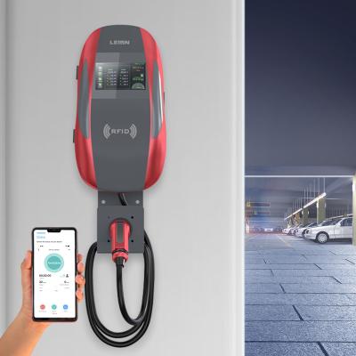 China Wallbox Ev Charger 7kw 11kw 22kw Type - 2 AC Car Ev Charging Stations With App Bluetooth Wifi Ocpp Rfid LSEVC-07-10222 for sale