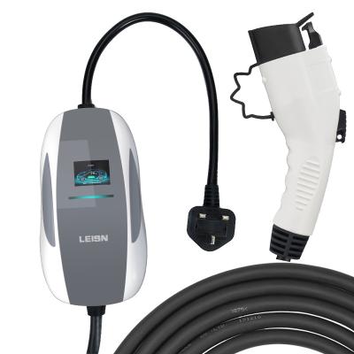 China LEISN 7Kw Cargador Ev Smart Electric Car Charging Stations Price Home AC Ev Charger With Dlb Rfid Wifi LS-EVC-07-10112 for sale