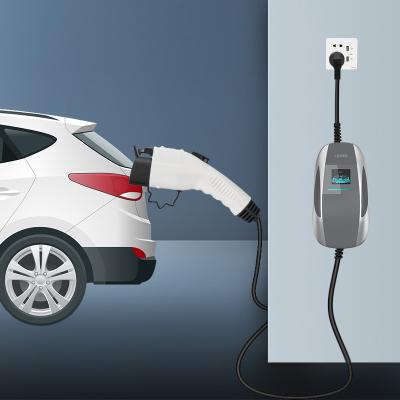 China Emergency Electric Car Plug In Screen Display 3.5KW 16A EV Fast Car Charger Power Electric Vehicle Battery Charging LS-EVC-mini for sale