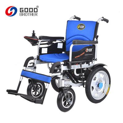 China Rubber Wheel Electric Hardware Supplies Light Weight Folding Electric Wheelchair Motorized Bike for sale