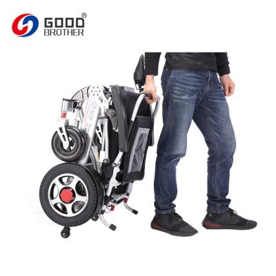 China HG-N530 Rubber Wheel All Terrain Folding Adjustable Seat Standing Electric Wheelchair for sale