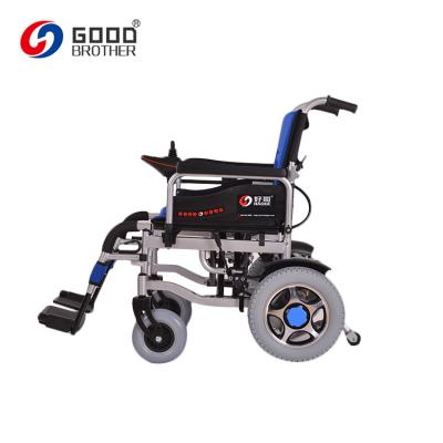 China HG-N560 Rubber Wheel Folding Dubai 24v 12AH Battery Electric Wheelchair Headrest Available for sale