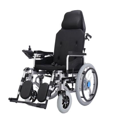 China HG-W660Q Rubber Wheel Cheap Price Lead Acid Battery Electric Wheelchair Foldable Full Half Lying for sale