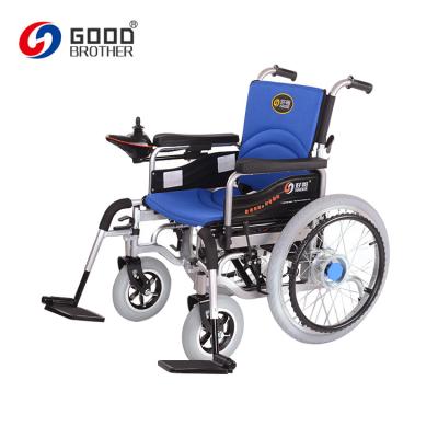 China PU Wheel HG-W660 Classic Style Brush Motor Folding Electric Wheelchair for sale