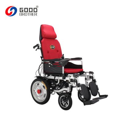 China HG-W680Q Fully Lying Rubber Wheel Folding Electric Power Heavy Duty Wheelchair for sale