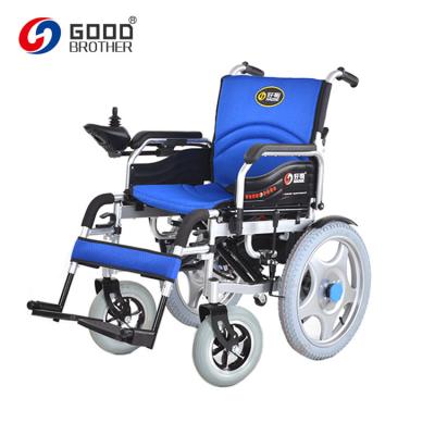 China HG-W680B Lightweight Double Wheel Rubber Powerful 250w Foldable Electric Wheelchair for sale