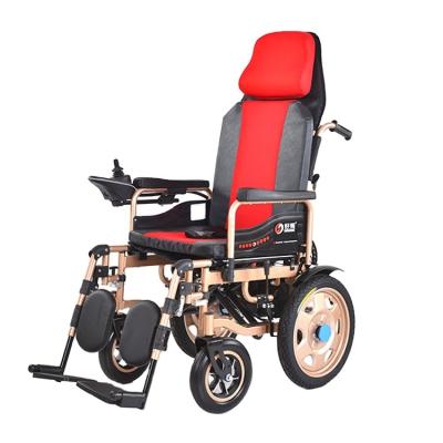 China HG-W68015 rubber wheel electric powered for older rechargeable battery motor folding motorized wheelchair for sale