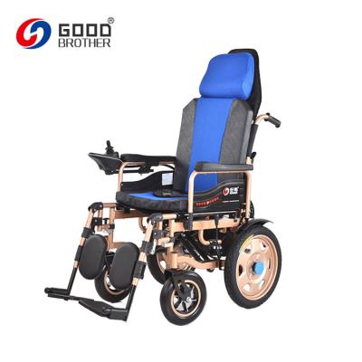 China HG-W680J Rubber Wheel Light Weight Motorized Electric Power Foldable Wheelchair for sale