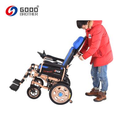 China HG-W680J Rubber Wheel Travel Wheelchair Light Weight , Lightweight Portable Electric Wheelchair for sale