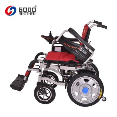 China HG-W680 Wheel Rubber Lightweight Cerebral Palsy Electric Folding Wheelchair Price for sale