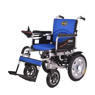 China HG-W680 Rubber Dual Wheel Motor 250w Electric Power Portable Wheelchair With Joystick Controller for sale