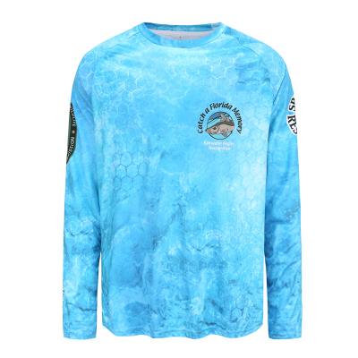 China Eco-friendly Recycled Products Fabric Antibacterial Hot-selling UV Protection Long Sleeve Fishing Shirts For Men for sale