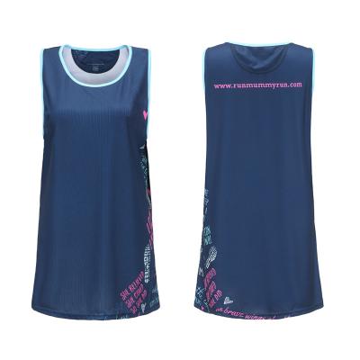 China Breathable Support Sample Services Rpet Recycled Lightweight Gym Women Casual Style Sublimation Running Singlet for sale