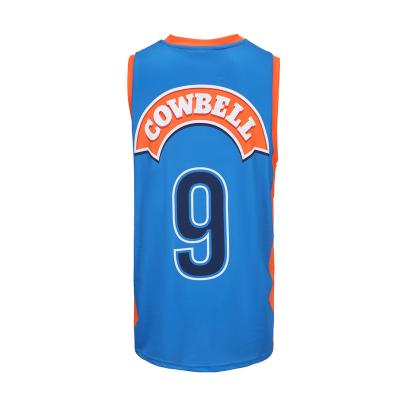 China Wholesale Custom Wicking Antibacterial Blue Breathable Sportswear Moisture Basketball Sleeveless Printing Uniform Tank Top for sale