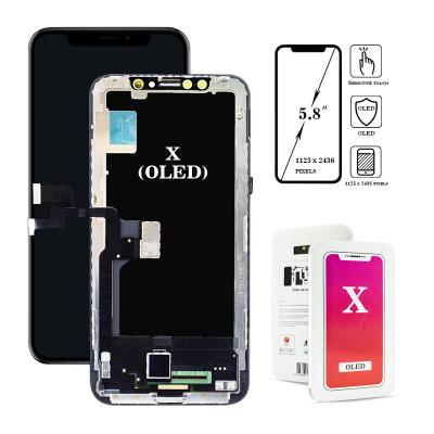 China fast shipping factory price 1 by 1 trial replacement pantalla display screen for Iphone X OLED 5.8 inch for sale