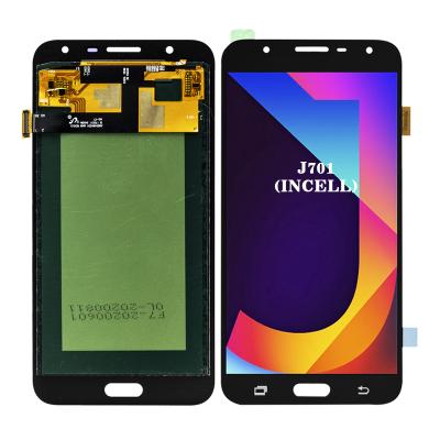 China fast shipping incell show y pantalla J701 lcd for samsung j7 neo screen J7core J701 neo INCELL for sale