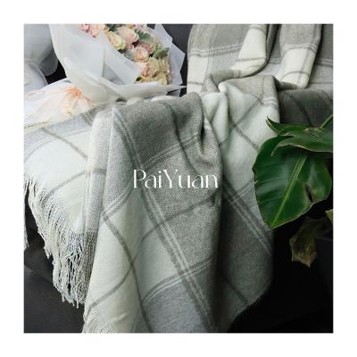 China 100% Custom CLASSIC Printed Cotton Striped Blanket Throw Bed Throw Blanket PY00203 for sale