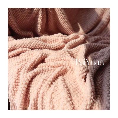 China PORTABLE Oversized 100% Blanket Polyester Fleece Shawl Blanket Office Shawl Blanket Shawls PY00105 for sale