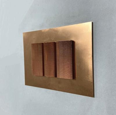 China Heater Parts Cold Plate Copper Radiator Cooling Block for sale