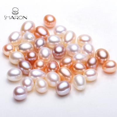 China Jewelry Making Wholesale 6-7mm Rice Grade AAA Freshwater Loose Pearl Undrilled No Hole Loose Bead for sale