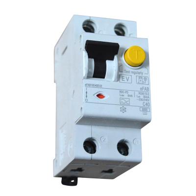 China Type EV RCBO 30mA AC + 6mA DC for mode 3 charging stations for sale