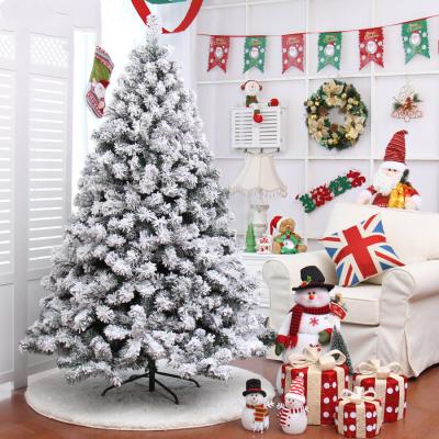 China Solvent Resistance Arbol De Navidads Artificial Christmas Tree For Snowy Natale Home Decoration Assembled Christmas Tree for sale