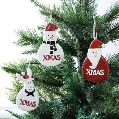 China Resin Suppliers Christmas Tree Resin Decoration Christmas Hanging Ornaments Pendant arbol de navidad for sale