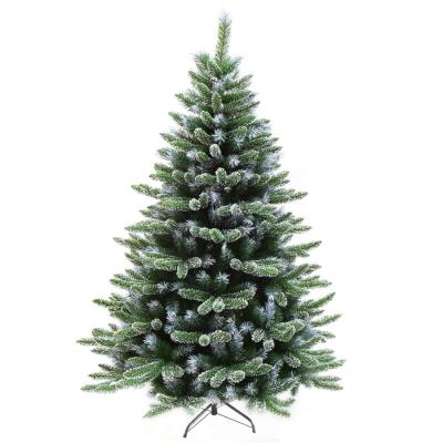 China Solvent Resistance Christmas Tree For Home Decoration PE And PVC Mixed Decorative Artificial Christmas Tree With Snow Glitter Navidads Arbol for sale