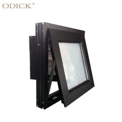 China Excellent Screen Tent Aluminum Bottom Window Folding Top Fixed Window Awning Window With Timber Reveal for sale