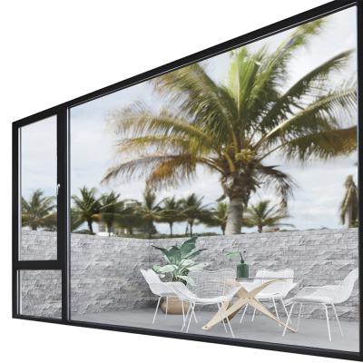 China aluminum fixed aluminum folding screen window frame floor to ceiling windows with mosquito net superwu aluminum window for sale