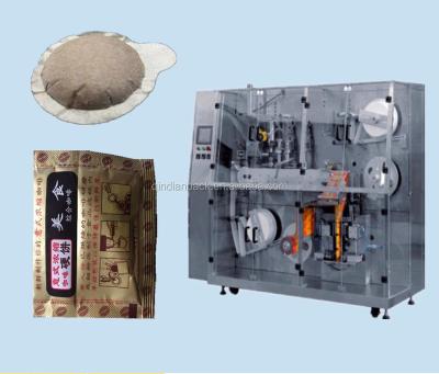 China Coffee Chemical Round Pod Packing Machine With Inner And Outer Pouch for sale