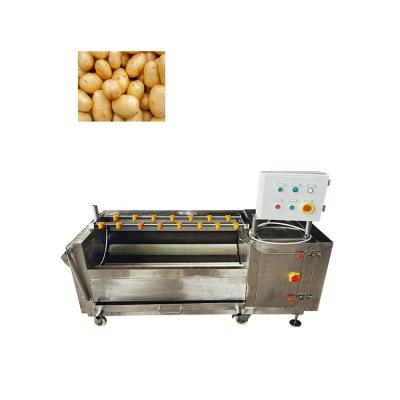 China Factory supply frying oil plant potatoes washing and peeling machine/potato cleaning machine for sale