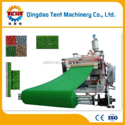 China Artificial Leaf Lawn Carpet Making Equipment / Artificial Grass Carpet Extrusion Machine for sale