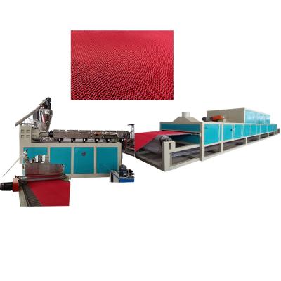 China Low Cost PVC Rubber Mat Making Machine Non Slip Floor Mat Machine Factory for sale