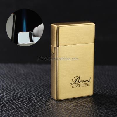 China Wholesale Sound Steel Wide Gas Cigarette Lighter Direct Injection Flame Metal Windproof Lighter Creative CLASSIC Lighter for sale