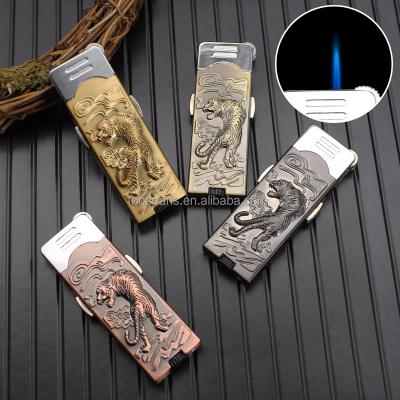 China Wholesale Direct Single Flame Lighter Lamp Inflatable Metal Lighter Process Relief DL372 Creative Windproof Impact CLASSIC for sale