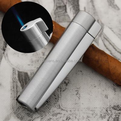 China AOMAI AM-7205 Lighter Wholesale CLASSIC Creative Blue Flame Inflatable Windproof Straight Cigarette Lighter for sale