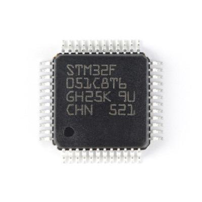 China LQFP48 Package Micro Genuine Microcontroller Chip STM32F051C8T6 Microcontroller Electronic Components for sale