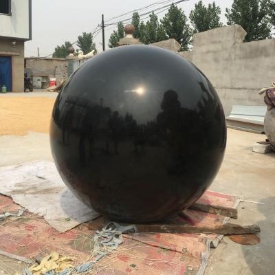 China European Map Design World Map Design High Polished Black Marble Stone Fountain Rolling Ball Granite Floating Fountain for sale