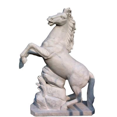 China Factory direct supply of marble sculpture garden marble statue decorative white horse statue EUROPEAN for sale