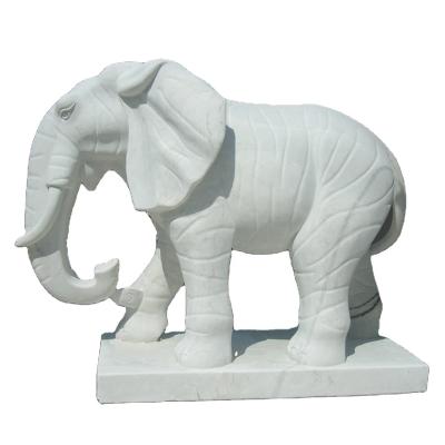 China EUROPEAN Natural Stone Statue Sculpture Marble Elephant Marble Statue Animal Sculpture For Sale for sale