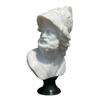 China EUROPEAN Sale Whole House Apollo Marble Bust Decorative Hand Carved Italian Marble Sculpture for sale