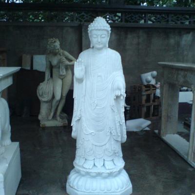 China Traditional Buddha Statue Marble Statue High Skill Hand Carved Natural Stone Marble Buddha Statues for sale