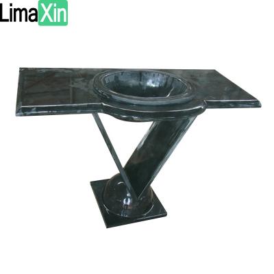 China Modern 5 Star Marble Vanity Top Nero Marquina Black Marble Hotel Bathroom Countertops for sale