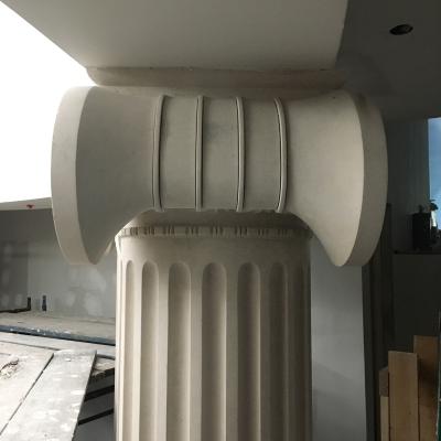 China Roman Natural Stone Solid Marble Columns Outdoor Decorative Column Pillars for sale