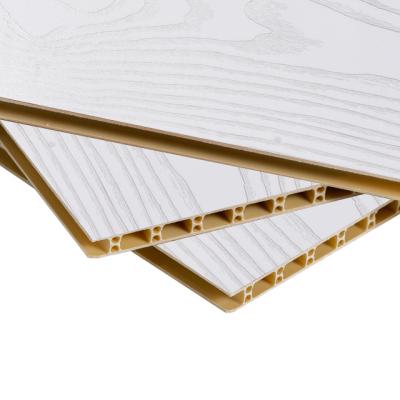 China modern cheap fireproof wooden grain pvc wpc spc wall panel for hospital and school for sale